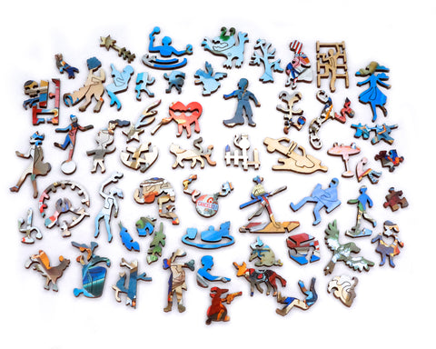 Puzzles en bois pour adultes Four Seasons puzzle en bois de 301 pièces  fabriqué aux États-Unis par Nautilus Puzzles -  France