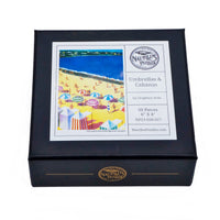 Umbrellas and Cabanas (50 Piece Mini Wooden Jigsaw Puzzle) - Nautilus Puzzles - Wooden Jigsaw Puzzles For Adults