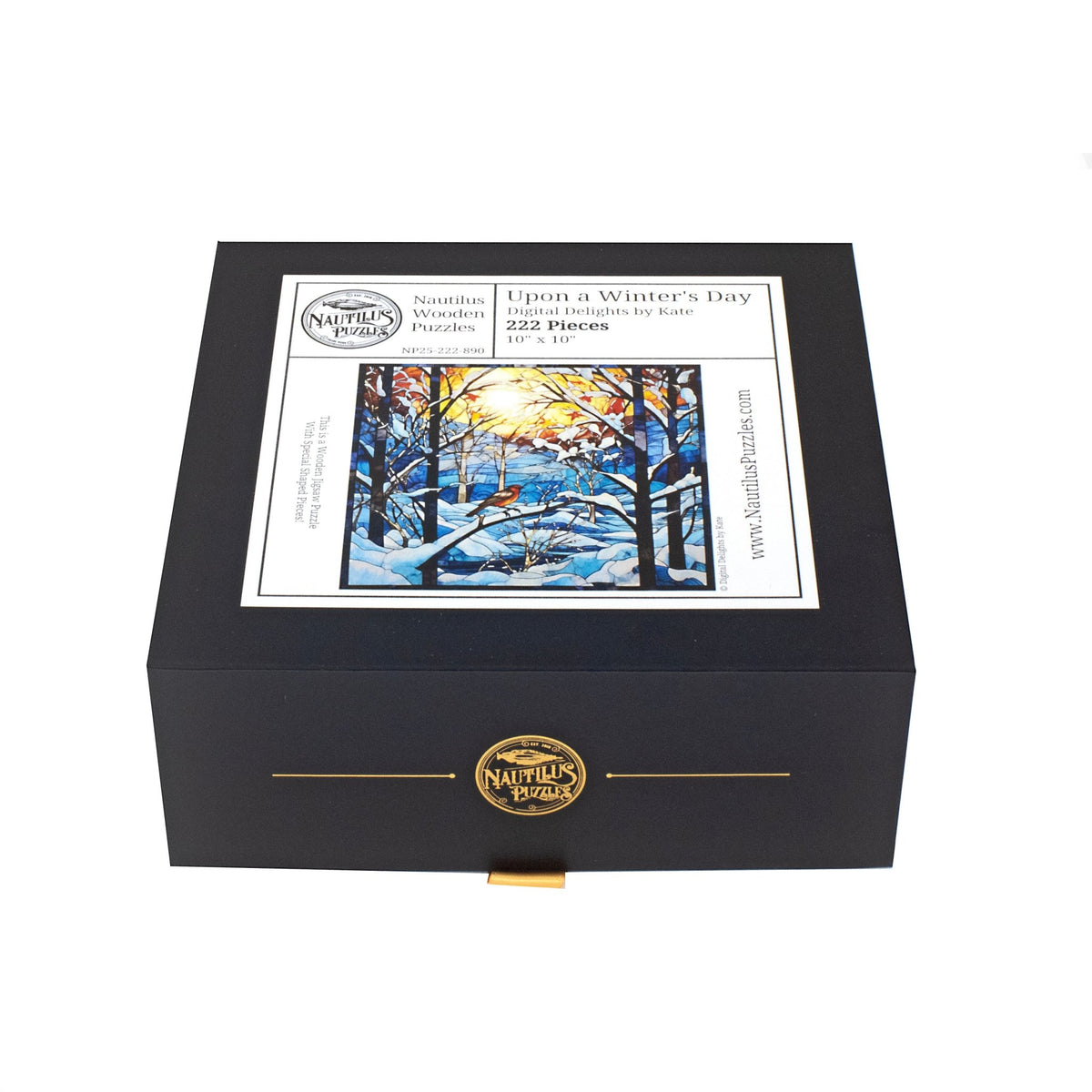 Upon a Winter's Day (222 Piece Wooden Jigsaw Puzzle) - Nautilus Puzzles - Wooden Jigsaw Puzzles For Adults