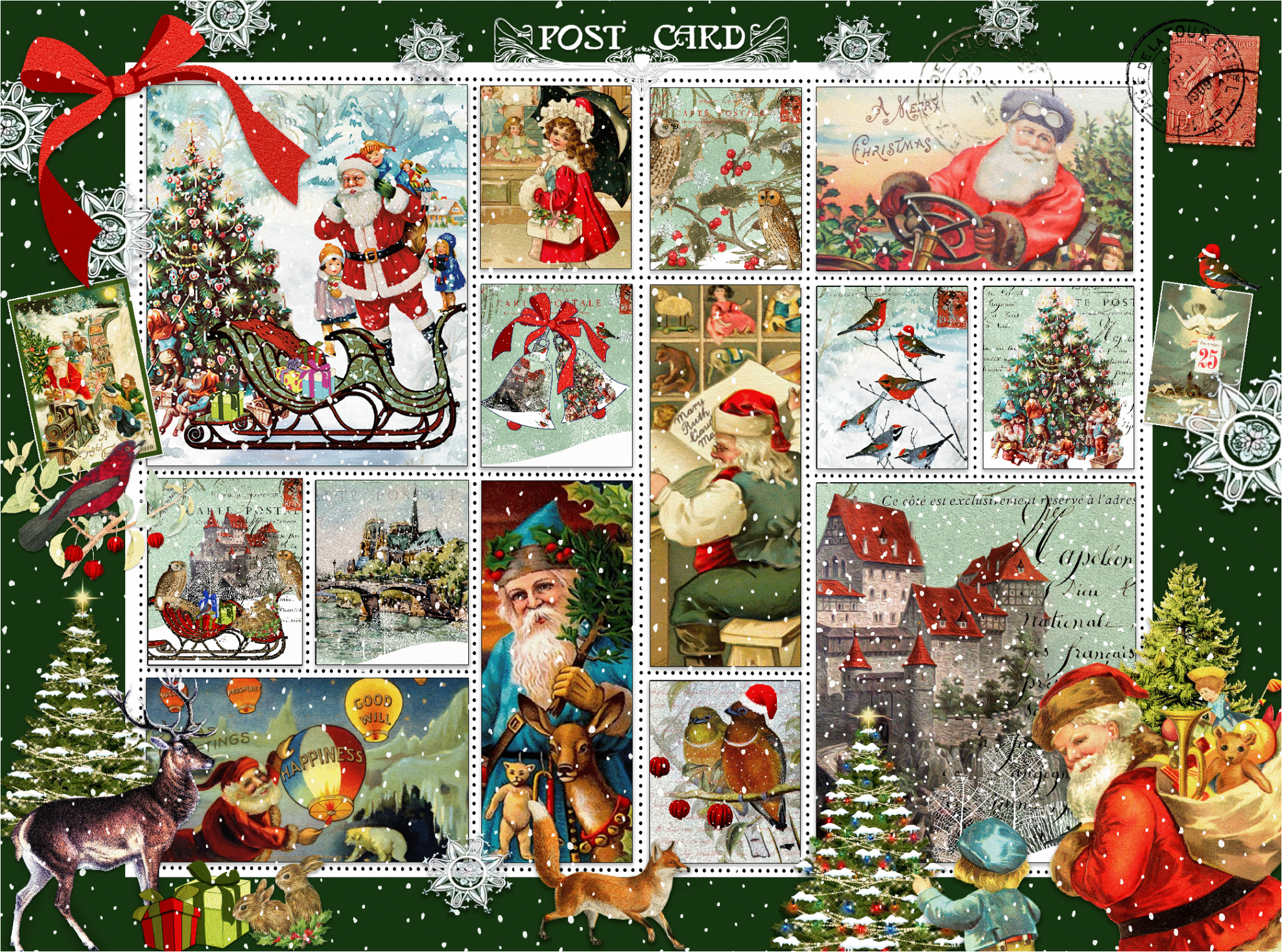 Victorian Christmas (517 Piece Christmas Wooden Puzzle) - Nautilus Puzzles - Wooden Jigsaw Puzzles For Adults
