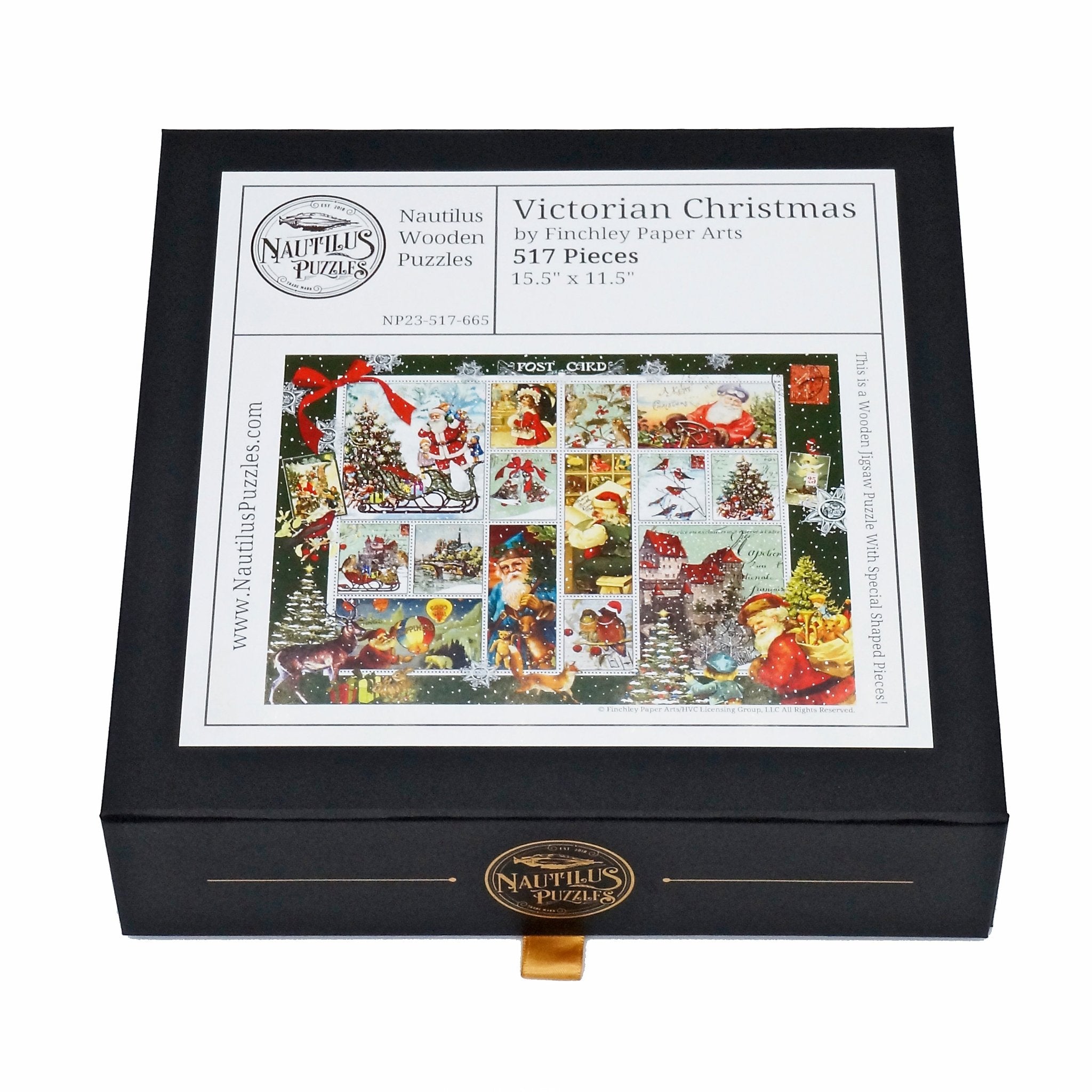Victorian Christmas (517 Piece Christmas Wooden Puzzle) - Nautilus Puzzles - Wooden Jigsaw Puzzles For Adults