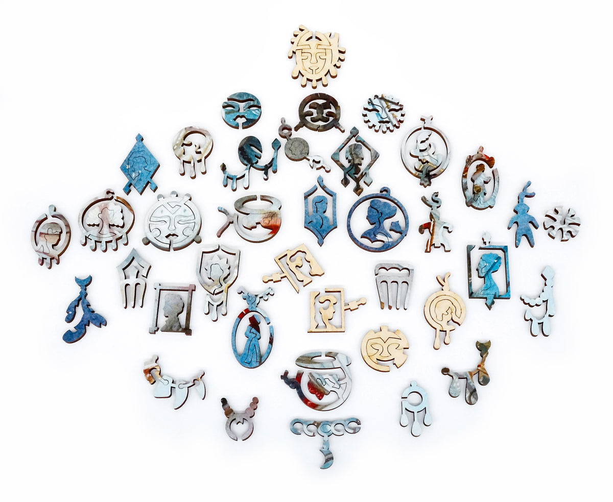 Mosaic wooden puzzle