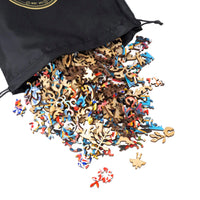 Wall Flowers (548 Piece Wooden Jigsaw Puzzle) - Nautilus Puzzles - Wooden Jigsaw Puzzles For Adults