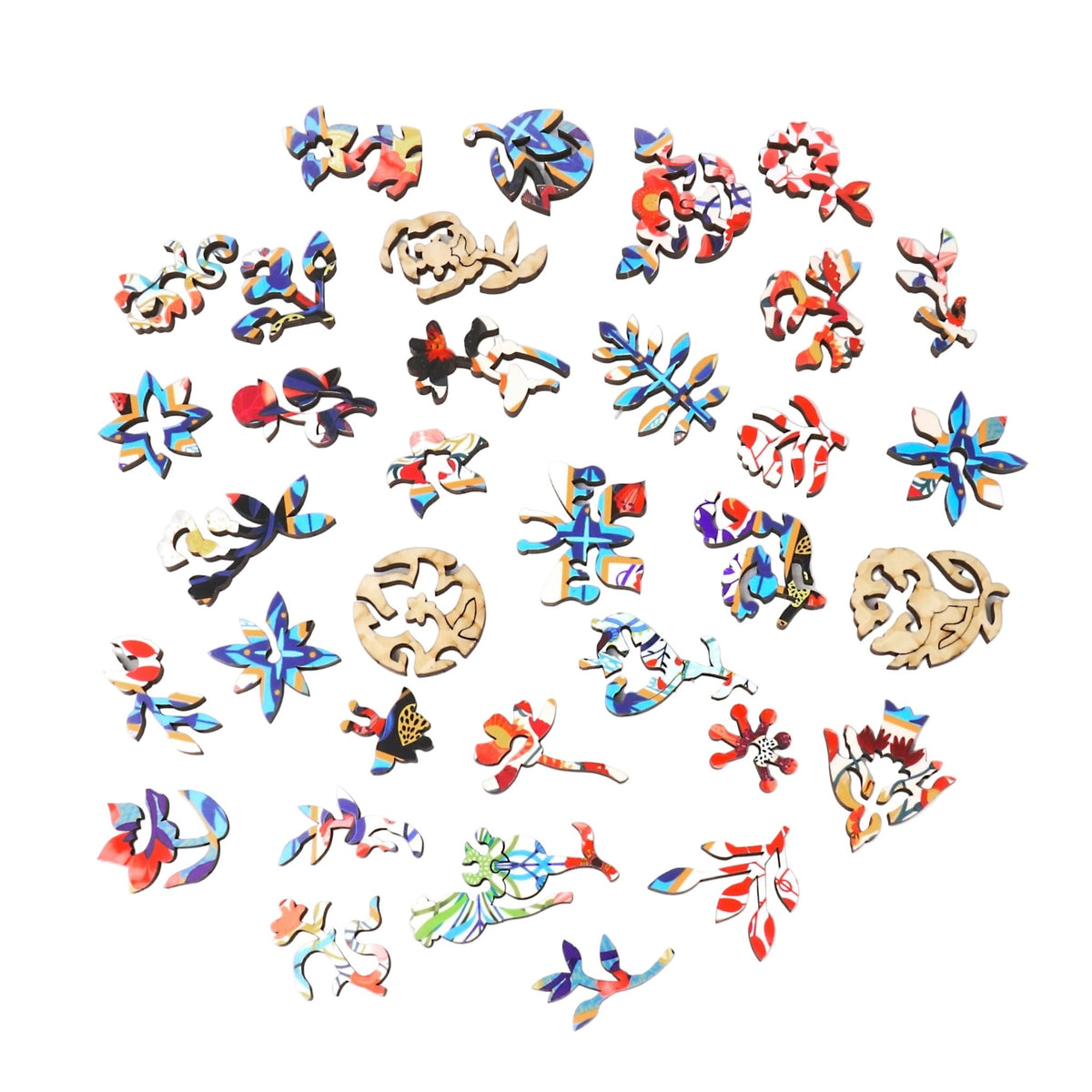 Wall Flowers (548 Piece Wooden Jigsaw Puzzle) - Nautilus Puzzles - Wooden Jigsaw Puzzles For Adults