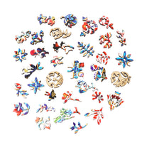Wall Flowers (548 Piece Wooden Jigsaw Puzzle) - Nautilus Puzzles - Wooden Jigsaw Puzzles For Adults