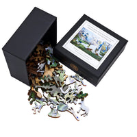 Washday Blues (50 Piece Mini Wooden Jigsaw Puzzle) - Nautilus Puzzles - Wooden Jigsaw Puzzles For Adults