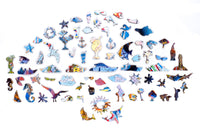 Stave wooden puzzles