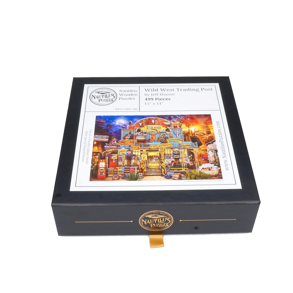 Wild West Trading Post (499 Piece Wooden Jigsaw Puzzle) - Nautilus Puzzles - Wooden Jigsaw Puzzles For Adults
