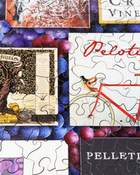Wines of the Central Coast - 47 Piece Mini Wooden Jigsaw Puzzle - Nautilus Puzzles - Wooden Jigsaw Puzzles For Adults