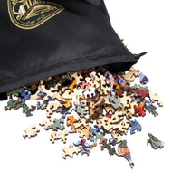 Winter Birdhouses (473 Piece Wooden Jigsaw Puzzle) - Nautilus Puzzles - Wooden Jigsaw Puzzles For Adults