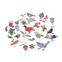 Winter Birdhouses (473 Piece Wooden Jigsaw Puzzle) - Nautilus Puzzles - Wooden Jigsaw Puzzles For Adults