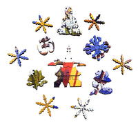Winter Zen (179 Piece Wooden Jigsaw Puzzle) - Nautilus Puzzles - Wooden Jigsaw Puzzles For Adults