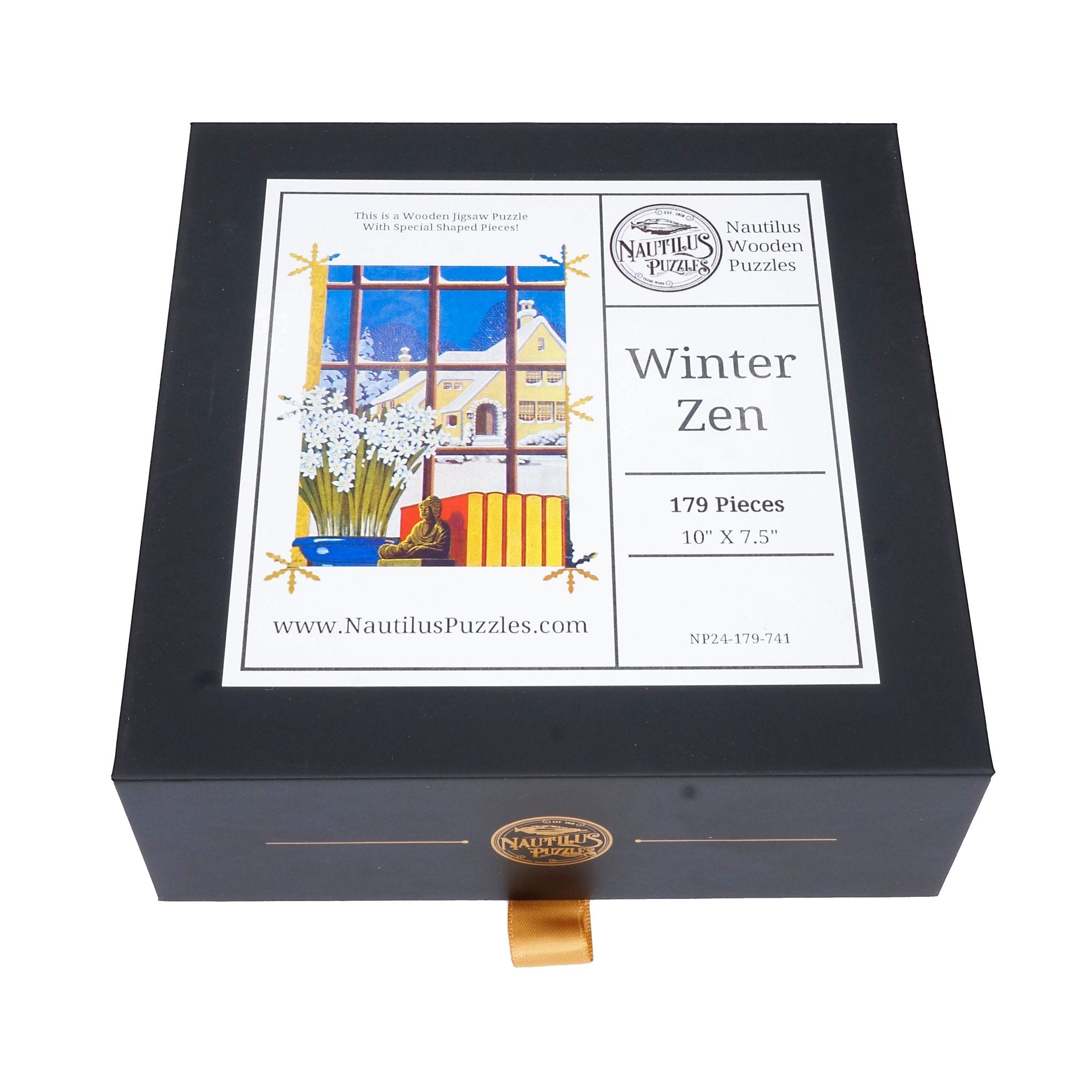 Winter Zen (179 Piece Wooden Jigsaw Puzzle) - Nautilus Puzzles - Wooden Jigsaw Puzzles For Adults