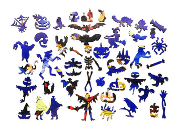 Witch Way Up (363 Piece Halloween Wooden Jigsaw Puzzle) - Nautilus Puzzles - Wooden Jigsaw Puzzles For Adults