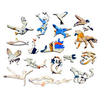 Harlequin's Carnival by Joan Miró (279 Piece Wooden Jigsaw Puzzle