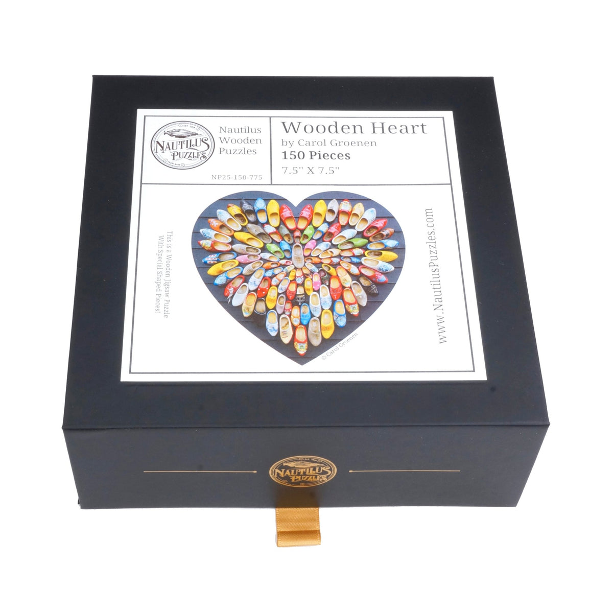 Wooden Heart (150 Piece Shaped Wooden Jigsaw Puzzle) - Nautilus Puzzles - Wooden Jigsaw Puzzles For Adults