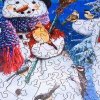 Woodland Winter Wonderland (475 Piece Christmas Wooden Puzzle Jigsaw) - Nautilus Puzzles - Wooden Jigsaw Puzzles For Adults