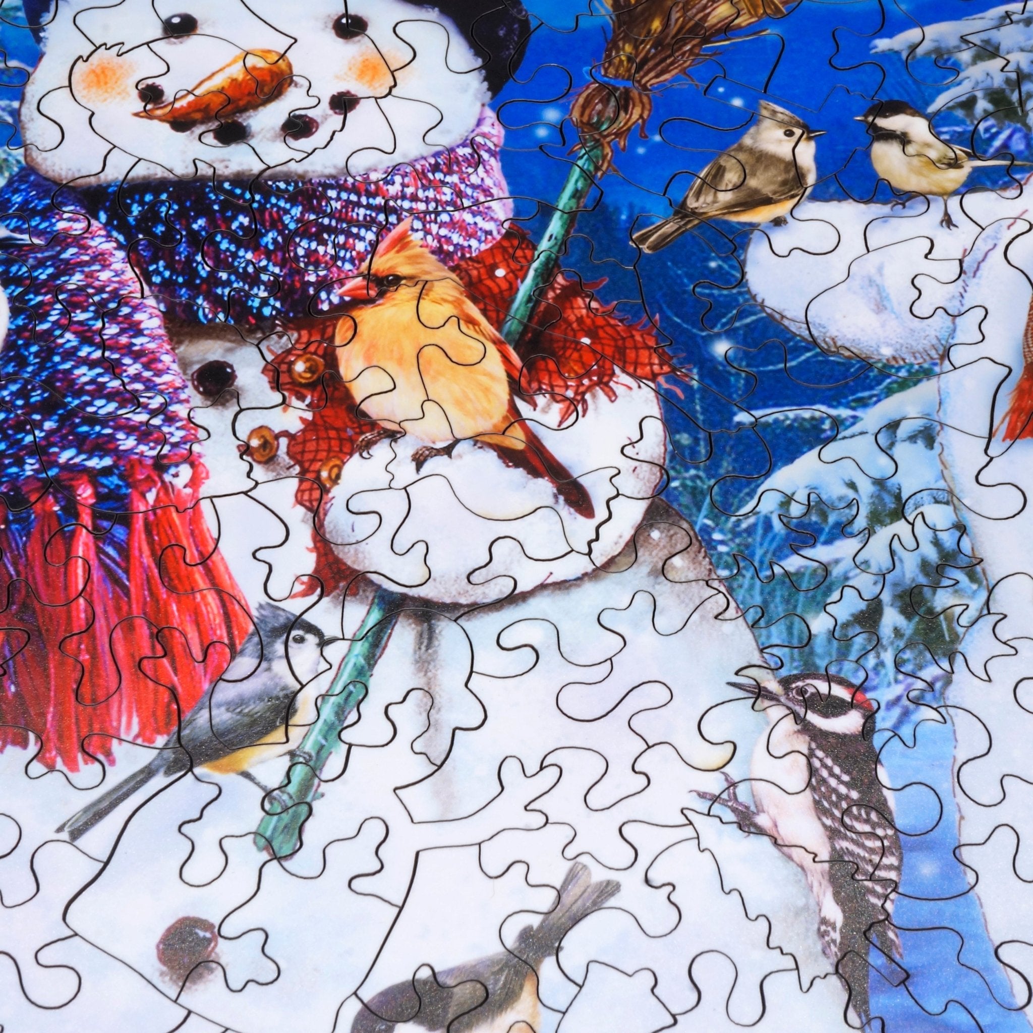 Woodland Winter Wonderland (475 Piece Christmas Wooden Puzzle Jigsaw) - Nautilus Puzzles - Wooden Jigsaw Puzzles For Adults