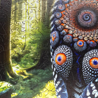 Mosaic wooden puzzles