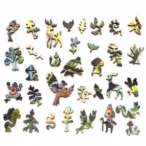 Spirit of the Woodlands (490 Piece Wooden Jigsaw Puzzle)