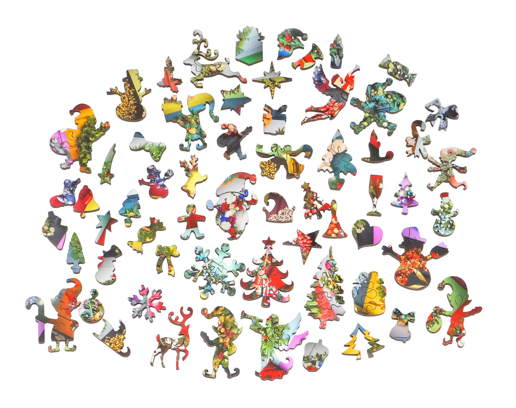 Christmas Wreaths (500 Pieces)Christmas Wooden Jigsaw Puzzle