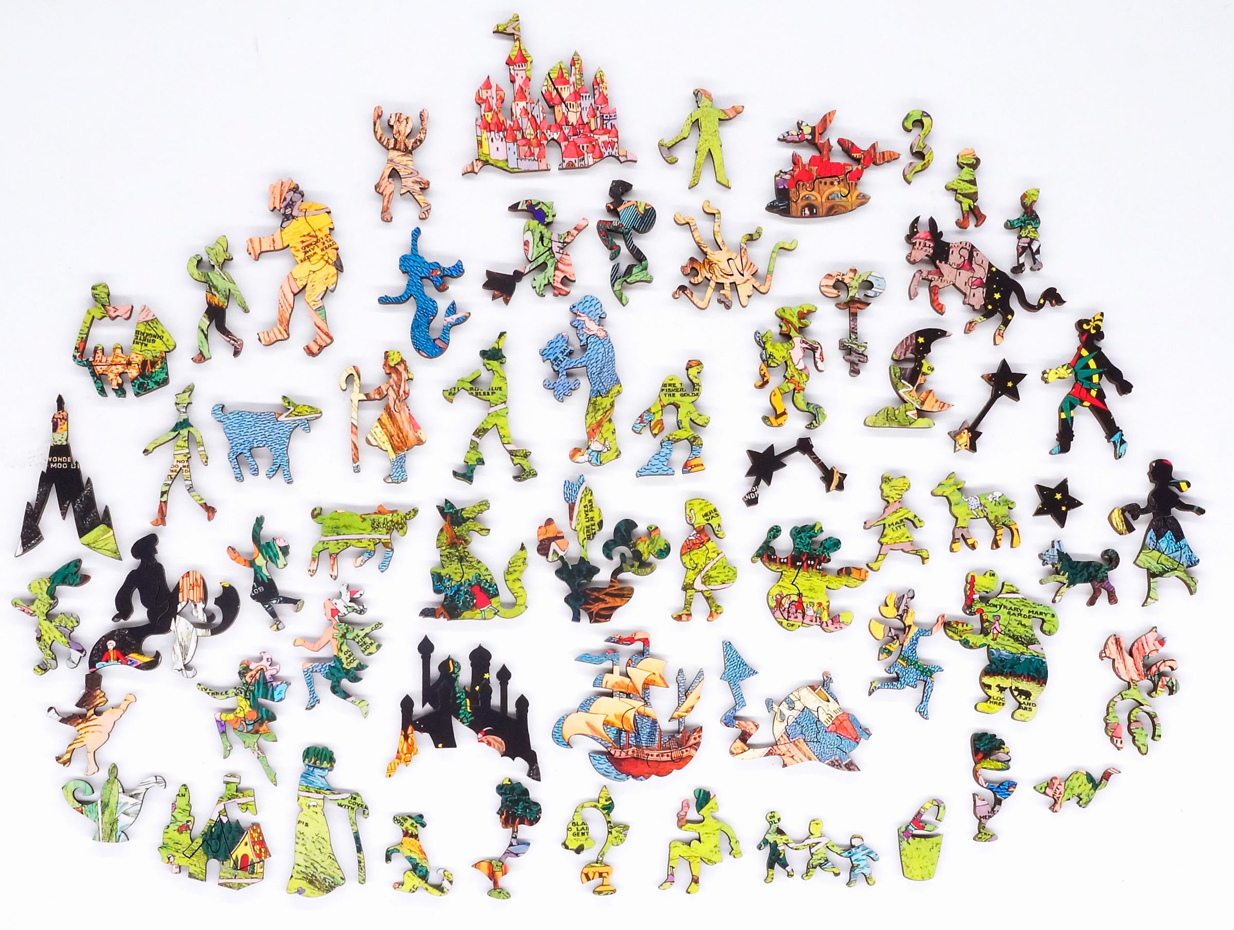 Stave wooden puzzles
