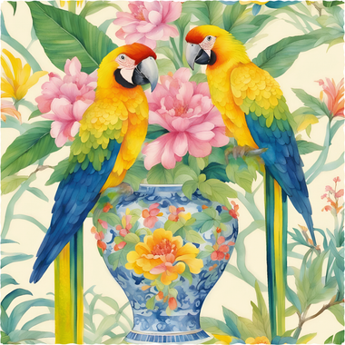 Yellow Macaws (375 Piece Wooden Jigsaw Puzzle) - Nautilus Puzzles - Wooden Jigsaw Puzzles For Adults