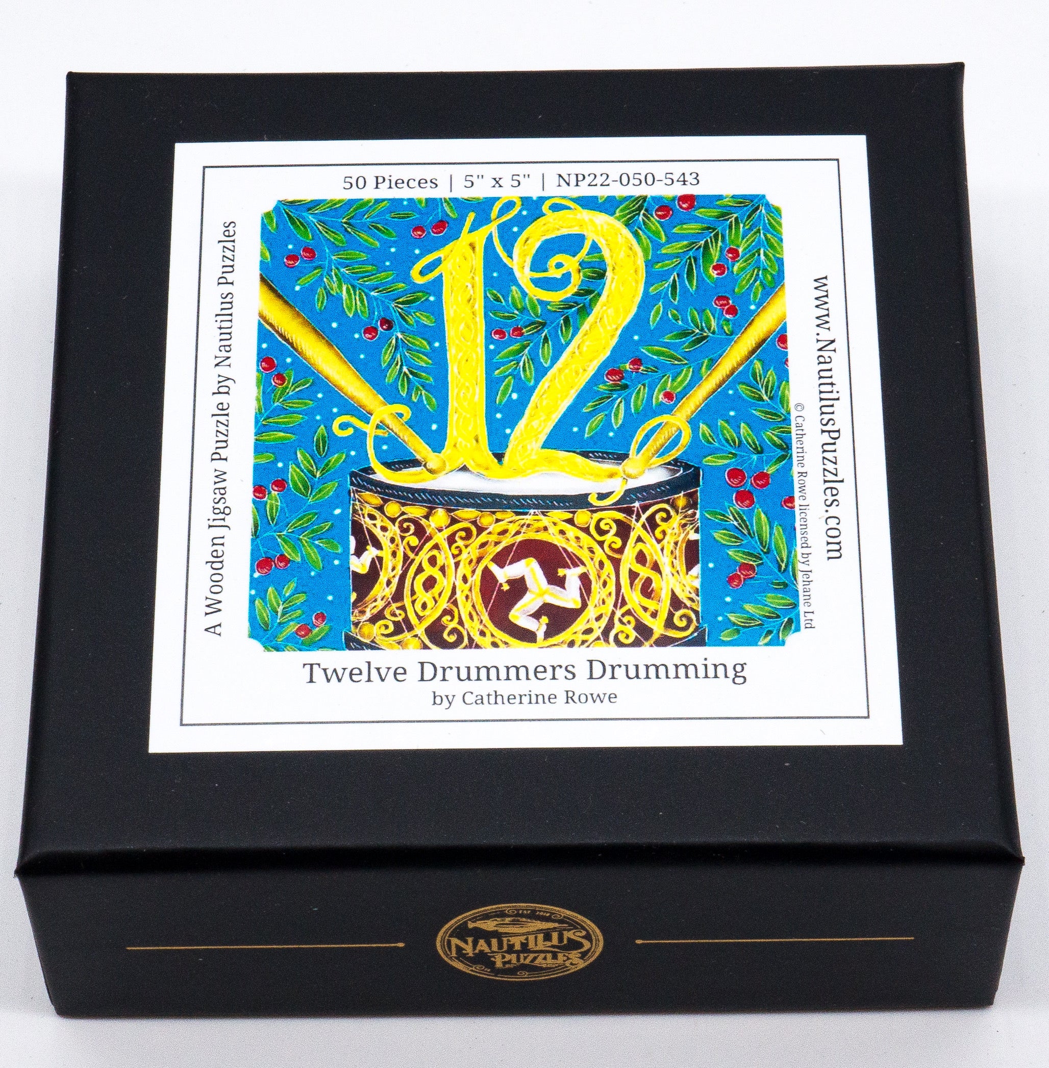 Twelve Drummers Drumming (50 Piece Mini Wooden Jigsaw Puzzle