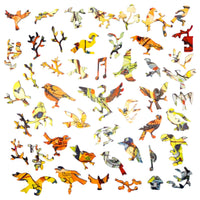 27 Birds (452 Piece Wooden Jigsaw Puzzle) - Nautilus Puzzles - Wooden Jigsaw Puzzles For Adults