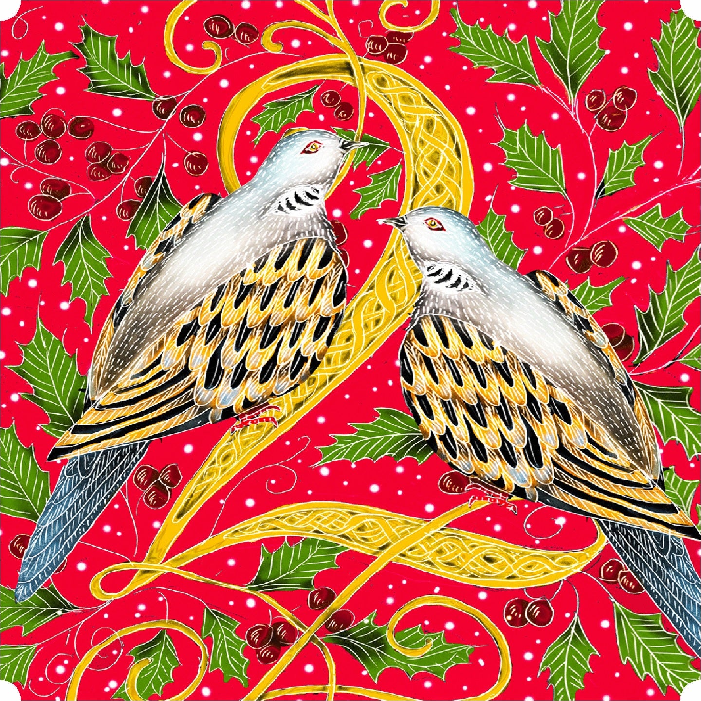 Two Turtle Doves (51 Piece Mini Wooden Jigsaw Puzzle) | Nautilus