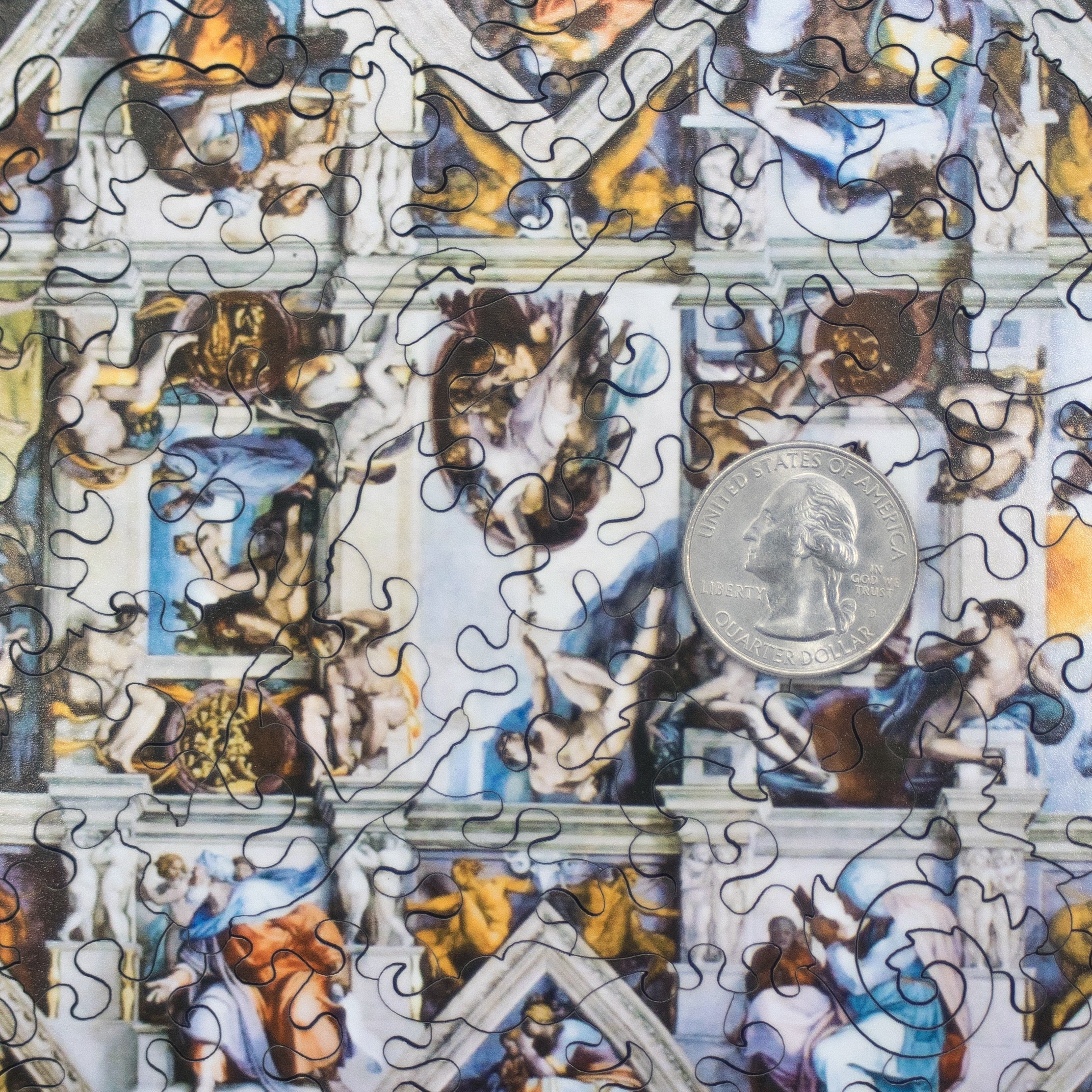 アート・デザイン・音楽 The Bilotti Chapel Sistine Chapel Ceiling by Michelangelo (200 Piece Wooden