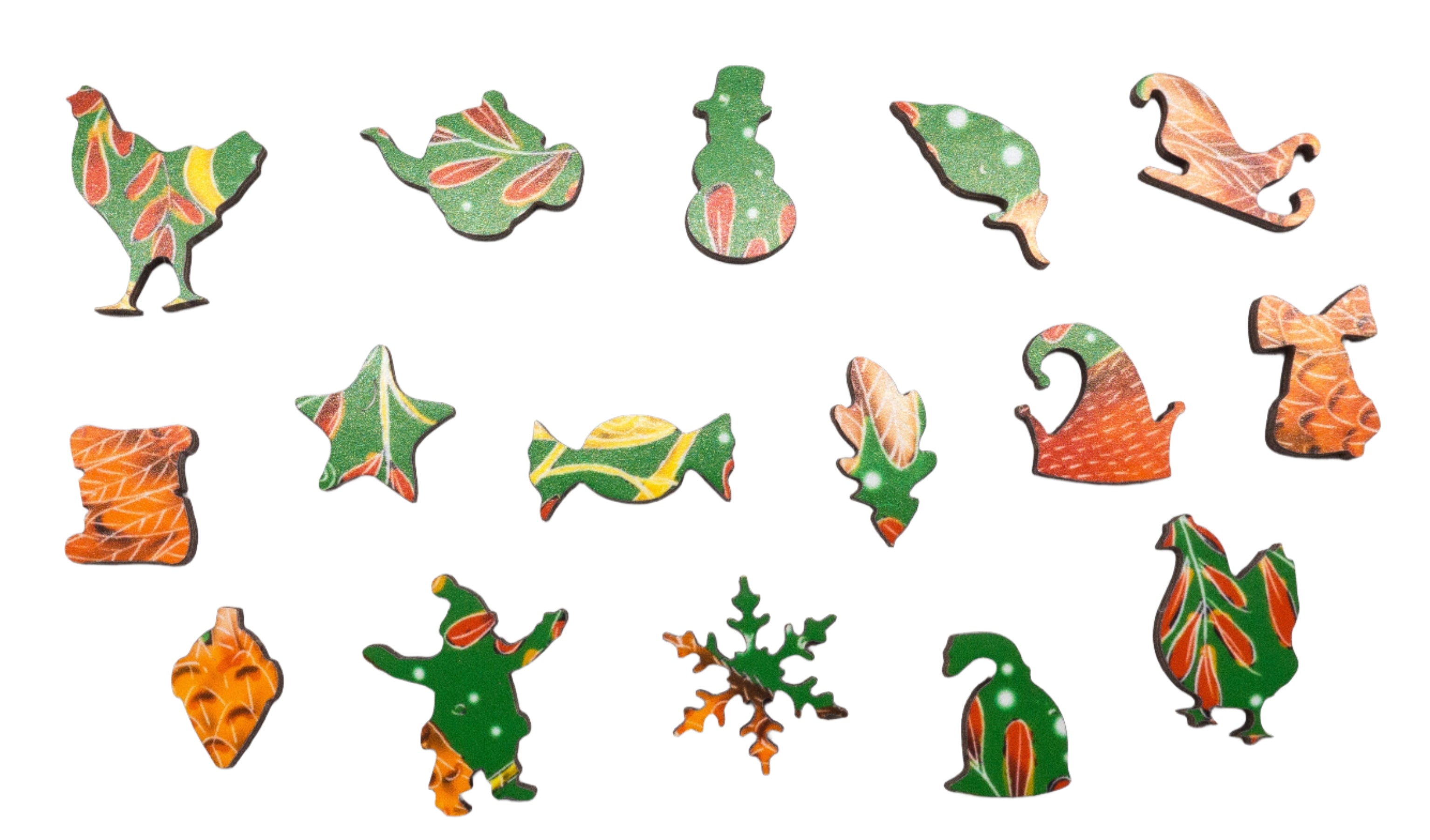 Three French Hens (50 Piece Mini Wooden Jigsaw Puzzle) | Nautilus