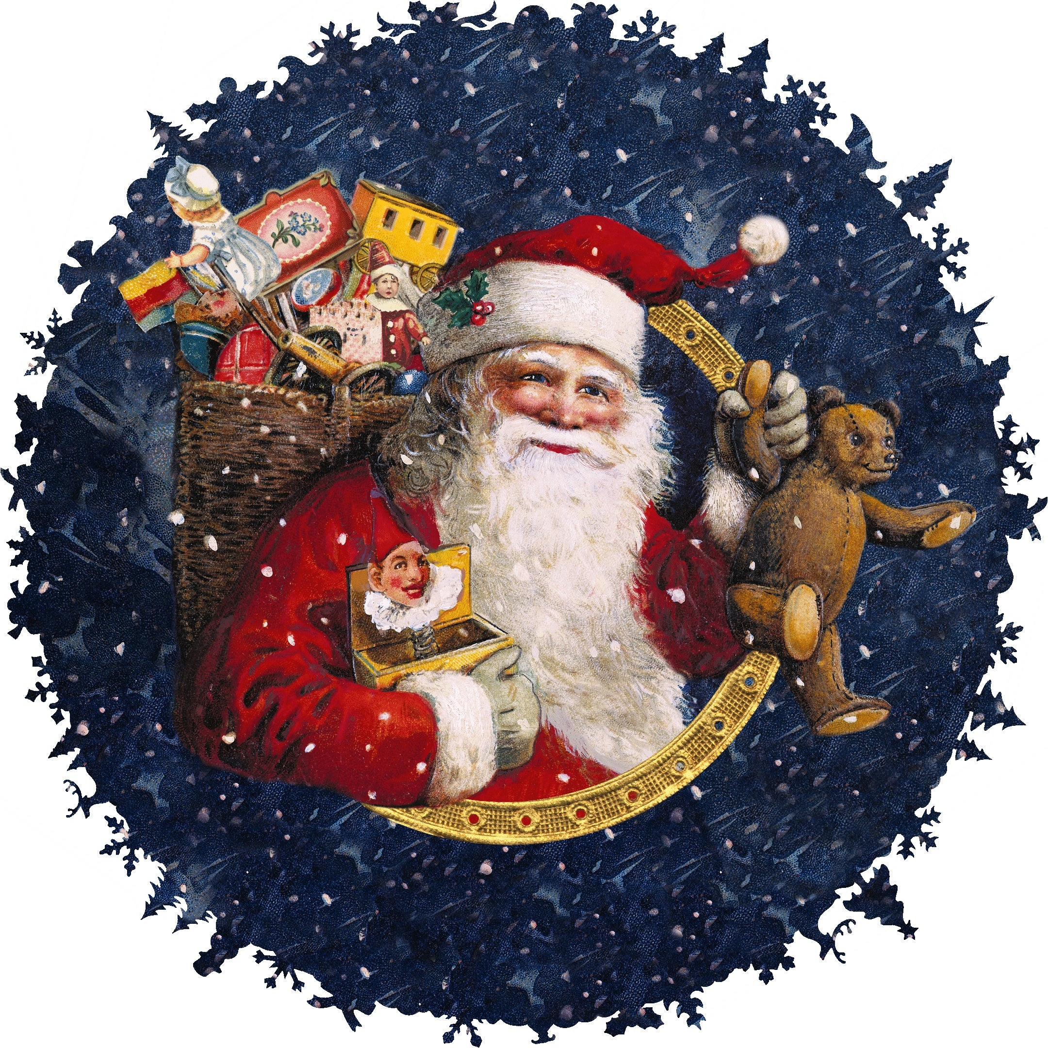 Christmas wooden puzzle