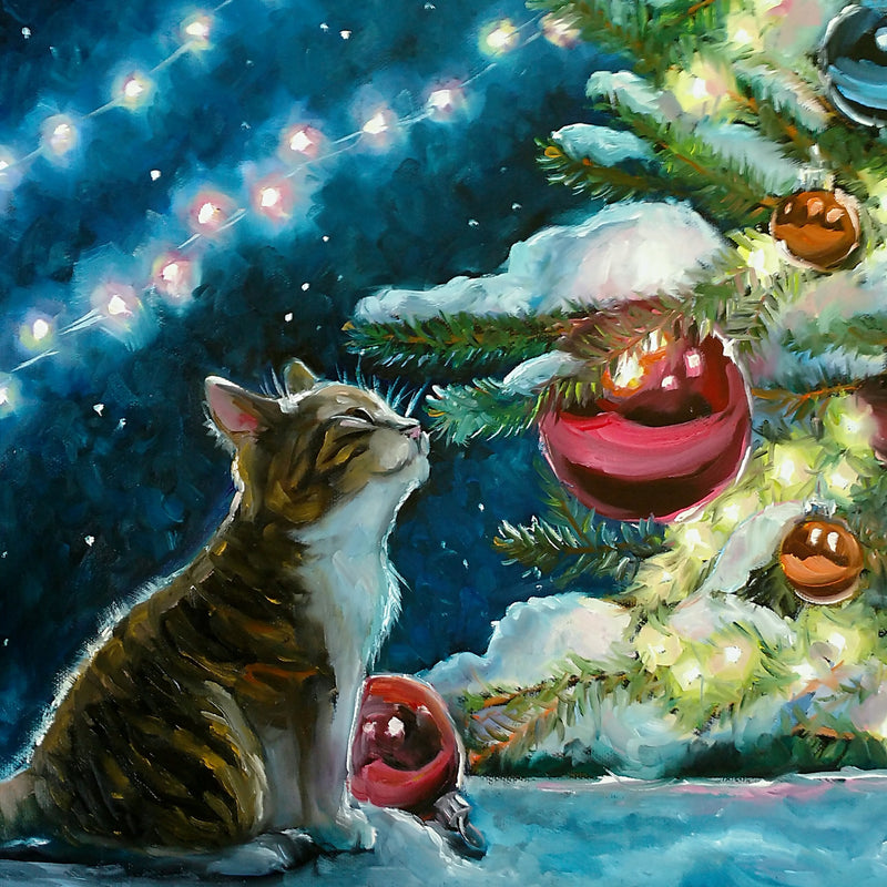 A Purr-fect Christmas - 261 Piece Wooden Jigsaw Puzzle - Nautilus Puzzles - Wooden Jigsaw Puzzles For Adults