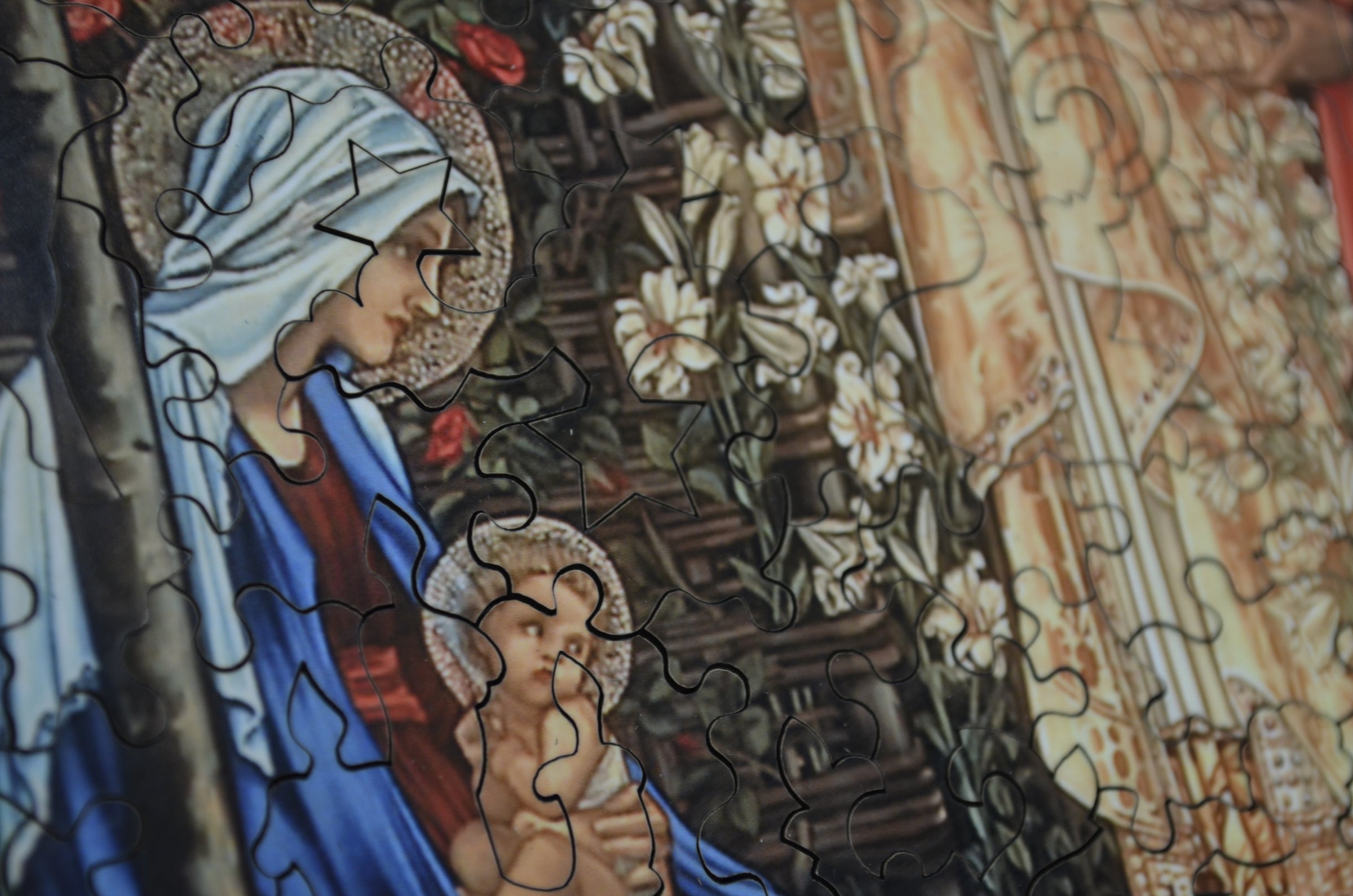 Adoration Of The Magi (253 Pieces) Wooden Christmas Jigsaw Puzzle - Nautilus Puzzles - Wooden Jigsaw Puzzles For Adults