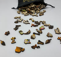 Teetering Teacups - 111 Pieces Wooden Jigsaw Puzzle - Nautilus Puzzles - Wooden Jigsaw Puzzles For Adults