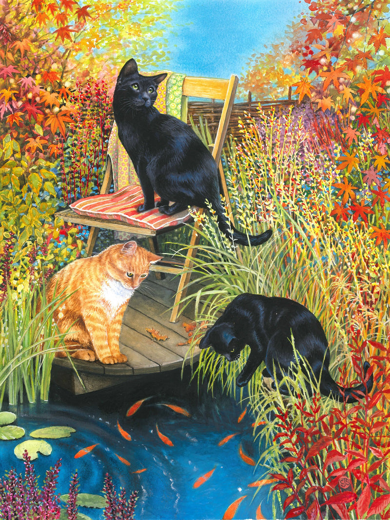 Fall Fishing - 425 Piece Wooden Jigsaw Puzzle - Nautilus Puzzles - Wooden Jigsaw Puzzles For Adults
