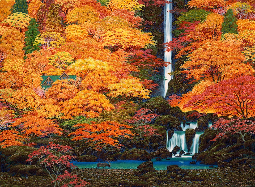 Autumn in Japan - 441 Piece Wooden Jigsaw Puzzle - Nautilus Puzzles - Wooden Jigsaw Puzzles For Adults