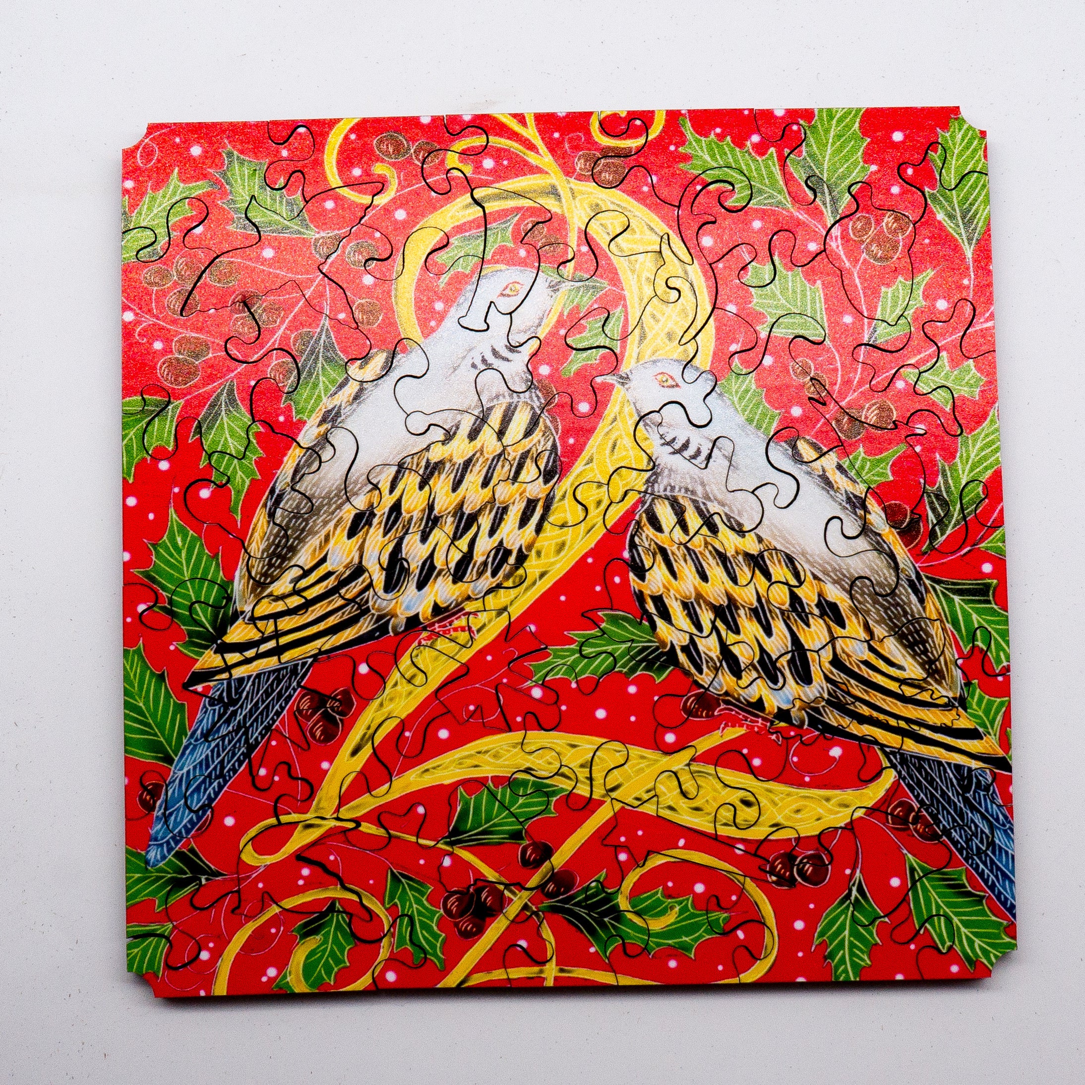 ルシウス kakawow スクリプトアートカード /45 Two Turtle Doves (51 Piece Mini Wooden Jigsaw Puzzle) | Nautilus