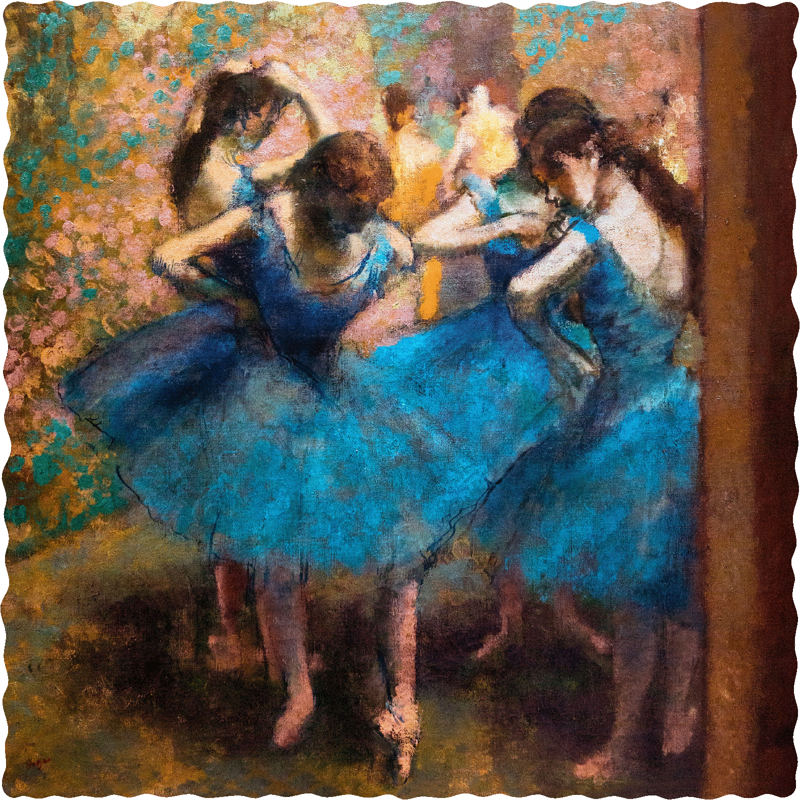 Blue Dancers by Edgar Degas (180 Piece Wooden Jigsaw Puzzle