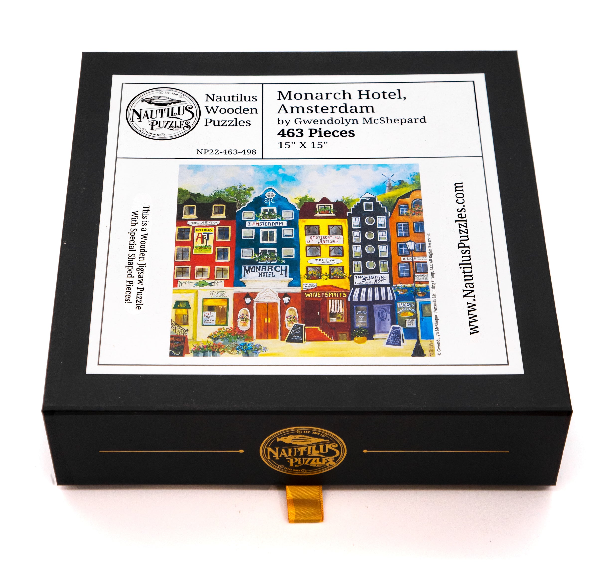 Monarch Hotel, Amsterdam (463 Piece Wooden Jigsaw Puzzle) - Nautilus Puzzles - Wooden Jigsaw Puzzles For Adults