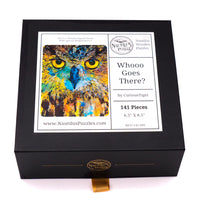 Whooo Goes There? - 141 Piece Wooden Jigsaw Puzzle - Nautilus Puzzles - Wooden Jigsaw Puzzles For Adults