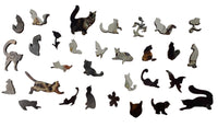 The Bachelor Party (146 Piece Cat Jigsaw Puzzle) - Nautilus Puzzles - Wooden Jigsaw Puzzles For Adults