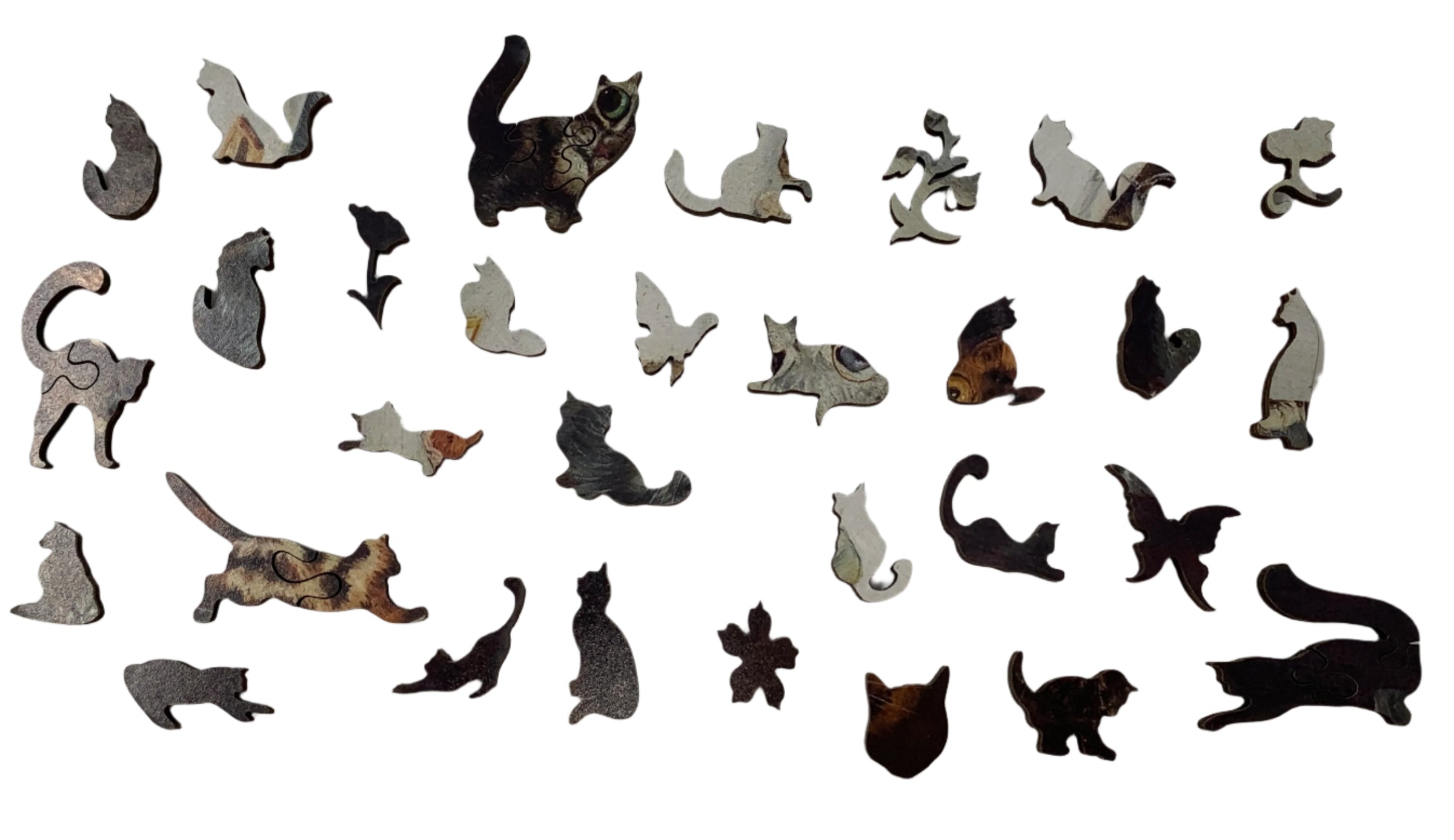 The Bachelor Party (146 Piece Cat Jigsaw Puzzle) - Nautilus Puzzles - Wooden Jigsaw Puzzles For Adults