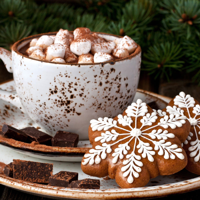 Cocoa Time (50 Piece Mini Christmas Wooden Jigsaw Puzzle) - Nautilus Puzzles - Wooden Jigsaw Puzzles For Adults