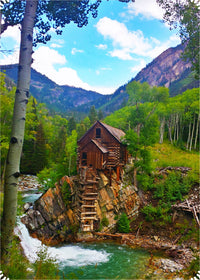 Crystal Mill, Colorado (200 Piece Wooden Jigsaw Puzzle) - Nautilus Puzzles - Wooden Jigsaw Puzzles For Adults