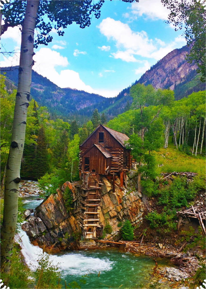 Crystal Mill, Colorado (200 Piece Wooden Jigsaw Puzzle) - Nautilus Puzzles - Wooden Jigsaw Puzzles For Adults