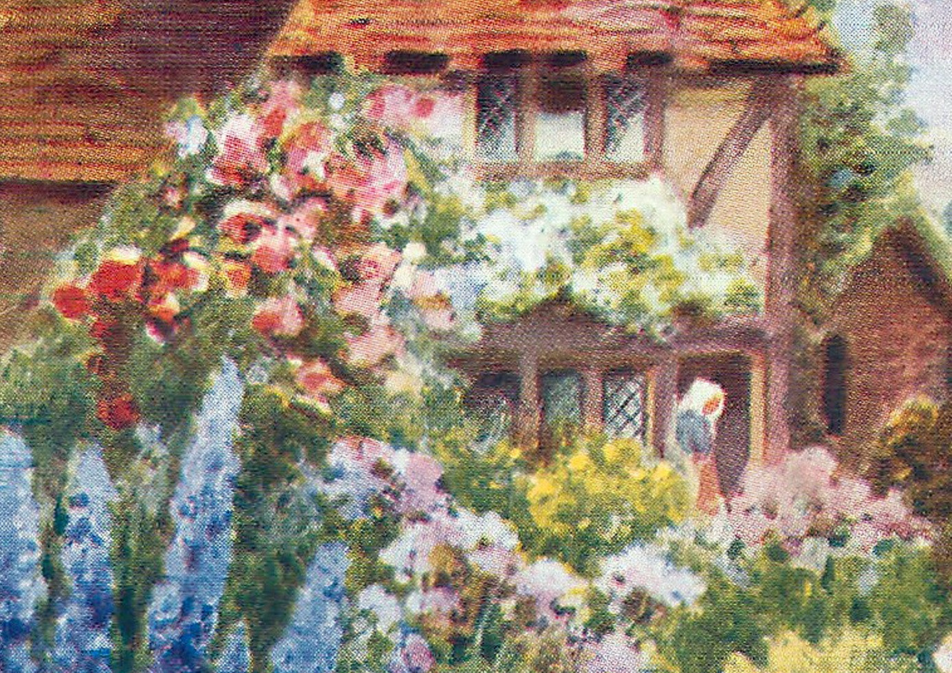 Classic English Cottage (47 Pieces) Mini Wooden Jigsaw Puzzle