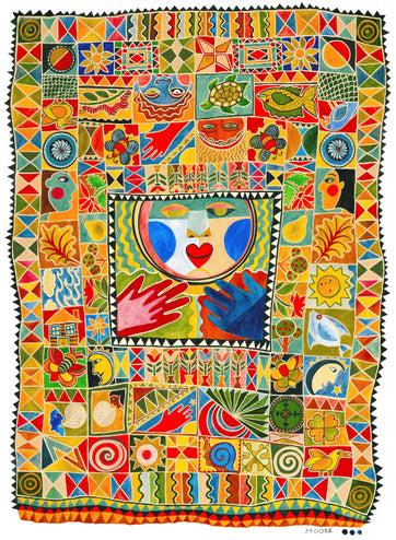 Crazy Quilt (450 Piece Wooden Jigsaw Puzzle) - Nautilus Puzzles - Wooden Jigsaw Puzzles For Adults