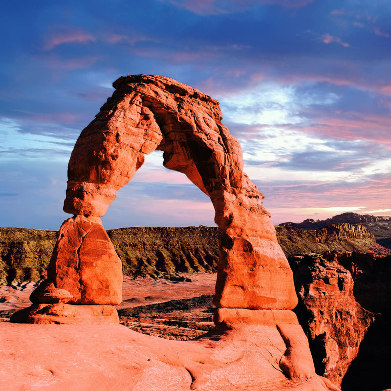 Delicate Arch Sunset (183 Pieces) Wooden Jigsaw Puzzle - Nautilus Puzzles - Wooden Jigsaw Puzzles For Adults